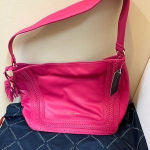 Tignanello Hot Pink Leather Handbag